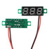 4PCS 0.28 Inch Two-Wire DC LED Digital Voltmeter 2.5V-30V Mini Digital Voltmeter Mix 4 Colors- Red/Green/ Blue/Yellow