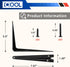 20 Pack 8 6 Inch ICOOL x Floating Shelf Bracket, Wall Corner Brace Joint Angle Brackets, Metal L Heavy Duty DIY