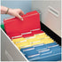 Smead Interior File Folder, Letter Size, 1/3-Cut Tab, Blue, 100 per Box (10239)