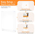 Truxwal 11x17 4-Pack Acrylic Sign Holder Table Top with Magnetic Corners, Quick Change Display Stand for Menus, Posters