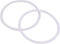 DERNORD Silicone Gasket Tri-clover (Tri-clamp) O-Ring - 4 Inch (Pack of 2)