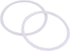 DERNORD Silicone Gasket Tri-clover (Tri-clamp) O-Ring - 4 Inch (Pack of 2)