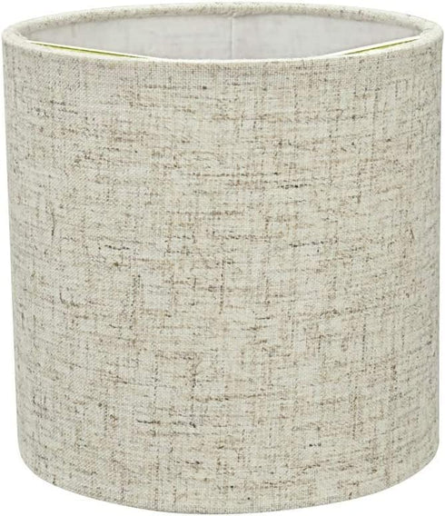 Aspen Creative 31196B 5" 5" 5" Small Clip-On Drum Lamp Shade in Flaxen, Top x Bottom x Slant Height, for Chandeliers