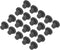 uxcell High Temp Silicone Plug - T Shaped Solid Rubber Stopper Hole Plugs for Powder Coating, Pack of 20