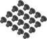 uxcell High Temp Silicone Plug - T Shaped Solid Rubber Stopper Hole Plugs for Powder Coating, Pack of 20
