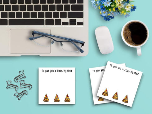 Butler in the Home Sticky Notes - 3 Pack 3"x3", 50 Sheet Count Per Pad, Cute Funny Memo Note Pads