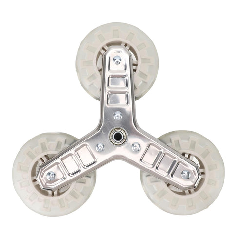 Replacement Stair Climbing Wheel, Plastic Silent Rotatable Shopping Laundry Cart Wheel, Trolley Climbing Triangle Wheel