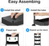 5-Tier Plastic Rolling Utility Cart, Rolling Storage Cart, Narrow Shelf, Bathroom Organizer Rolling Utility for Office