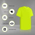 High Visibility Shirts for Men, Hi Vis Safety Construction Short Sleeve Work Shirts, ANSI Compliant, UC-Yellow L.