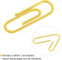 MECCANIXITY Paper Clips - Small Size 1.1 Inch Vinyl Coated - 200 Count for Organize Office Home Yellow