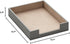 Leather Letter Tray - AUVAHOX Elegant Desk Organizer for Office Supplies, Mail, Paper, File, Magazine, Grey
