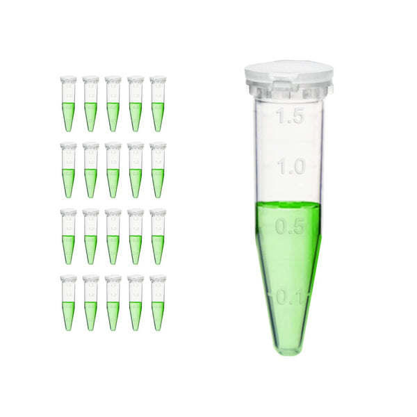 500pcs 1.5ml Microcentrifuge Tubes, Autoclavable PP Material with Graduation and Frosted Writing Area