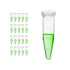 500pcs 1.5ml Microcentrifuge Tubes, Autoclavable PP Material with Graduation and Frosted Writing Area