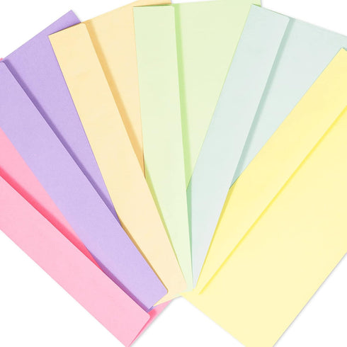 Business Envelopes, 120-Pack #10 Envelopes, 4 1/8 x 9 1/2 Inches, 6 Pastel Colors
