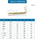 MroMax 1/2" 50Pcs Gold Screw in Hooks, L Shape Hooks Carbon Steel Right Angle Hooks for Home Workplace