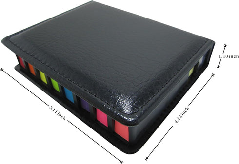 Cute Paper Boxed Self Sticky Notes Set, 2000 Pages Colorful Tape Flags, Arrow Flags, Memo Pads, 12 Colors with Holder