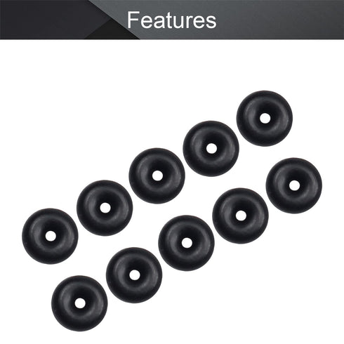 Othmro 500pcs Nitrile Rubber O-Rings, 2mm Wire Dia 6mm OD for Oil or Air Sealing, Black Washers
