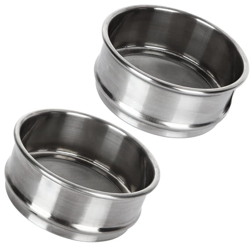 2 PCS 304 Stainless Steel Test Sieves, Lab Standard Test Sieve 200 Mesh 0.075mm + #80 Mesh 0.2mm Aperture, f10cm/4”Dia