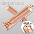 YESWELDER MIG Welding Gun Accessory Kit, .030" Tip-Nozzle-Diffusers for Miller Millermatic M-100/150 Hobart H-9/10