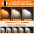 USDeikour 3 LED Floor Lamp for Eyelash Extension - Brightness Adjustable Standing Light with Color Modes,Eye-Careing