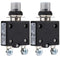 Thermal Circuit Breaker, 98 Series 40A 125/250VAC Push-Button Reset with Quick Connect Terminals and Waterproof Button