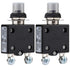 Thermal Circuit Breaker, 98 Series 40A 125/250VAC Push-Button Reset with Quick Connect Terminals and Waterproof Button