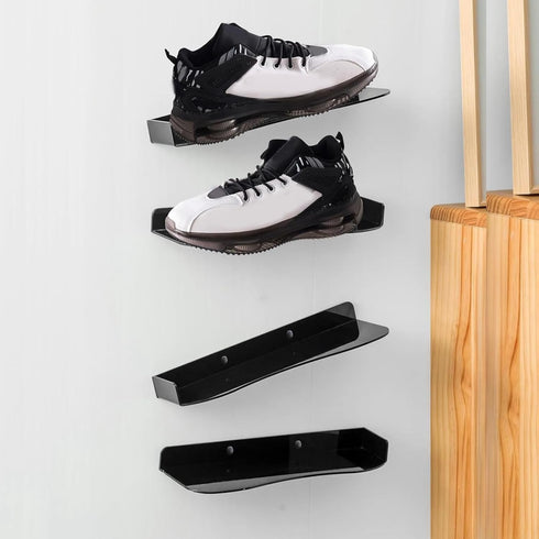 Yosoo Health Gear Floating Shoe Display Shelf Floating Shoe Wall Mounted Rack Shelf Maximize Wall Space Utilization