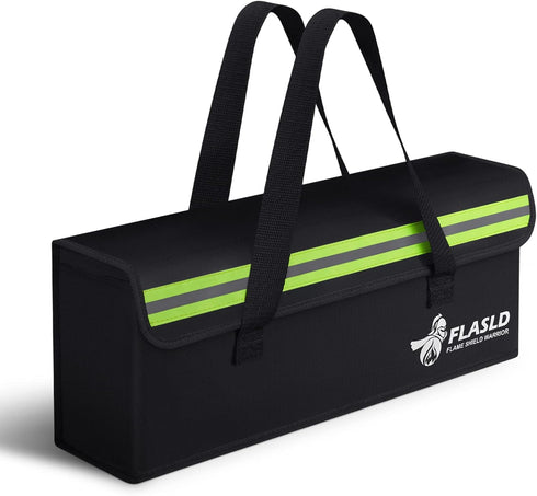 FLASLD E-Bike Battery Bag Fireproof Safe Charging Bag Explosionproof Lipo Battery Bag