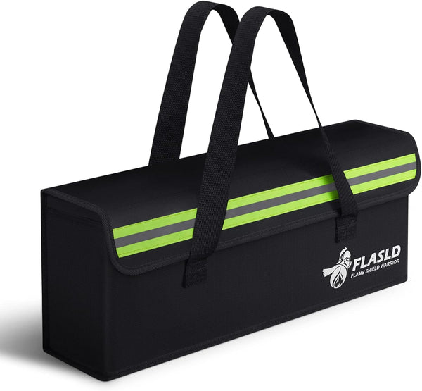 FLASLD E-Bike Battery Bag Fireproof Safe Charging Bag Explosionproof Lipo Battery Bag