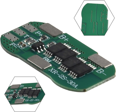 Septoolshop 2S 7.4V PCM 6A 10A 15A 30A Common Repair(10A) Li-ion Battery Protection Board Continuous Current