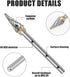 Tungsten Carbide Rotary Burr Die Grinder Bits, Single Cut Grinding Head 12mm with 1/4" Shank for Woodworking