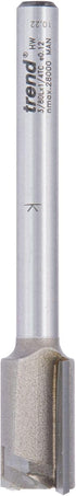 1/4 Inch 1/2 Inch 3/80LX1/4TC Trend Professional Two Flute Router Bit, Shank, Cut Diameter, for Trend AnyDoor Template