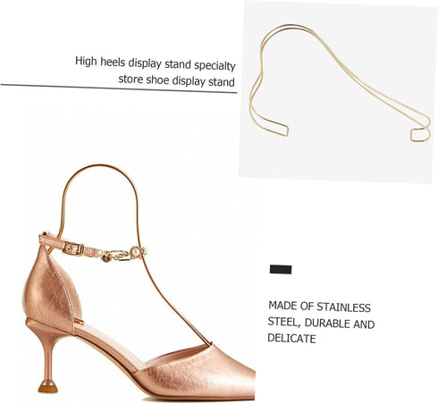 2pcs PRETYZOOM High Heel Shoe Display Rack Shoe Holder for Retail Stores and Home Use for Organizing High Heels