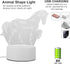 3D Alipis Animal Shape USB Bedside Lamp Portable Decorative Night Light Led Visual Desk Lamp for Bedroom Kids Girls