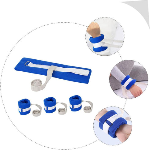 8pcs Gatuida Adjustable Patient Wrist and Ankle Straps for -Release Fix Bands for Elderly and Disabled for Hospital