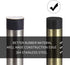 Decorative Door Stoppers, 3.5 Inch 304 Stainless Steel Heavy Duty Door Stops with Rubber Tip Bumper, 2 Pack Antique
