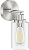 GORDNWE 1-Light Bathroom Wall Sconce, Brushed Nickel Vanity Light, Modern Wall Light