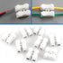 Push Quick Wire Cable Connector, 100pcs 10A 220V 2 Pin Push-in Spring Loaded Electrical Connectors for Lighting Electrical and Automotive Wiring Electricity