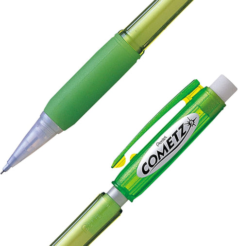 Pentel Cometz Automatic Pencil, 0.9mm, Light Green Barrel, Box of 12 (AX119K)