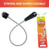 22" B113C Long Sink Drain Brush Slim Snake Hair Clog Remover Tool for Shower, Tub and Sink - Pipe/Tube Brush for Small