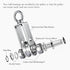 Cable Pulley Wheel Stainless Steel, Bearing Inside Rope Pulley for Gym Equipment, 4 Pack