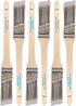 Vermeer 6-Pack Paint Brushes, 1" Angle Sash Brushes for All Latex and Oil Paints & Stains, Home Improvement