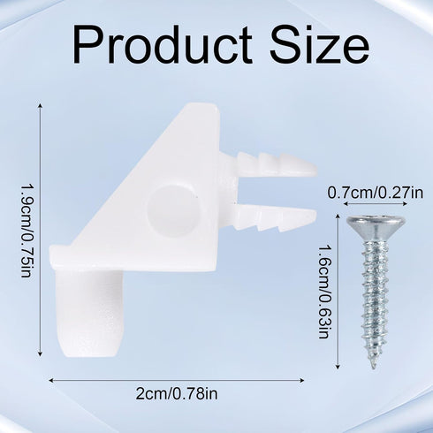 BOXOB 20pcs #101558, Shelf Support Pins for IKEA Part Shelf Support Pegs Replacement Accessories Compatible with IKEA