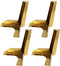 OSALADI 4pcs Titanium Color 12cm Metal Sofa Legs Furniture Cabinet Feet Y-Shaped