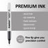 Permanent Markers Black, Bulk 100 Pack Fine Point Permanent Marker Set, Waterproof, Quick Drying Office Supplies