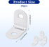 Trinkrittey 20 90 Pcs Small Right Angle Bracket White Corner Brace L Shape Shelf Bracket Degree Metal Brace Decorative