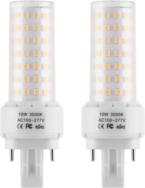 Lidesheng GX23-2 Base LED Light Bulb Plug and Play,3000K Warm White 2Pin LED