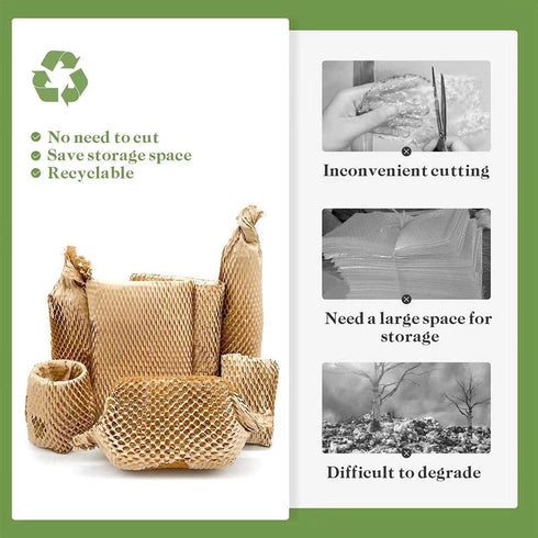 Packing 15" 168' Packaging Honeycomb Paper, x Honeycomb Cushioning Wrap Roll for Moving Shipping Gifts, Recyclable