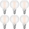 G16.5 LED Light Bulb 40w Equal 4W Type G Bulb,Dimmable Frosted E12