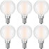 G16.5 LED Light Bulb 40w Equal 4W Type G Bulb,Dimmable Frosted E12